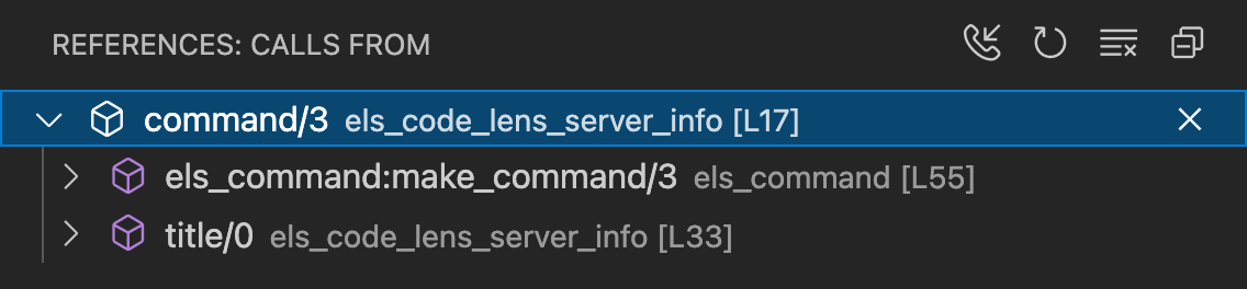 Call Hierarchy in VS Code